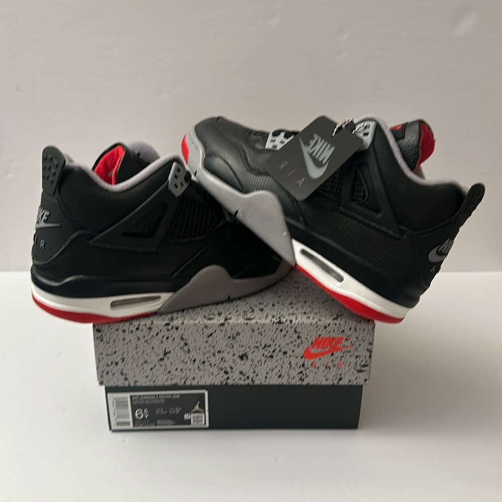 AJ4 Retro 4 ‘Bred Reimagined’ (GS) Sz 6 / 6.5 (FQ8213-006)